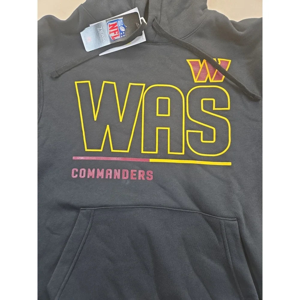 Nike Mens NFL NWT Washington Commanders Men's S Black Hoodie Fleece Sweatshirt